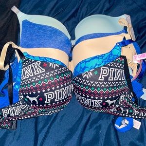 Lot pink/vs bras 34A